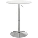 Table de bar ronde - homcom - réglable en hauteur 69 - 91 cm - avec plateau pivotante à 360° - base en ... Table de bar ronde - homcom - réglable en hauteur 69 - 91 cm - avec plateau pivotante à 360° - base en ...
