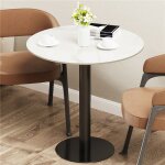 Table de bar ronde table  manger blanc table bistrot marbre mange debout cuisine 767678cm