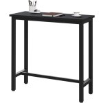 Table de bar woltu - table haute - table bistrot industriel - 100x40x100cm - noir w0att0831 Table de bar woltu - table haute - table bistrot industriel - 100x40x100cm - noir w0att0831