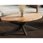 Table basse 130x70x45 cm en bois exotique - maja Table basse 130x70x45 cm en bois exotique - maja
