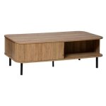 Table basse 2 portes colva beige 120x60cm - atmosphera createur dinterieur Table basse 2 portes colva beige 120x60cm - atmosphera createur dinterieur
