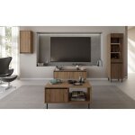Table basse avec 2 tiroirs - osaka - 100 cm - ch�ne evoke
