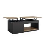 Table basse avela 55x54cm noir sonoma vicco Table basse avela 55x54cm noir sonoma vicco