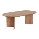 Table basse en bois sable - 60 x 119 x 40 cm - pin atlantique