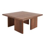 Table basse carré effet noyer 80 x 80cm Table basse carré effet noyer 80 x 80cm
