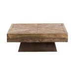 Table basse carrée en bois recyclé blaise Table basse carrée en bois recyclé blaise