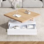 Table basse carréepivotante à 360°1 tiroir rangementtable dappoint salonmeuble de salon70x70x36cm blanc ... Table basse carréepivotante à 360°1 tiroir rangementtable dappoint salonmeuble de salon70x70x36cm blanc ...