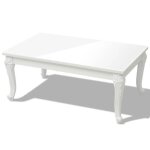 Table basse - cloud - 100x60x42 cm laque blanc - pour salon - 243380