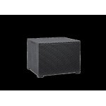 Table basse coffre - keter - emma - 79x59x42 cm - anthracite - r�sistante aux intemp�ries