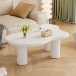 Table basse en forme de nuage irrégulier avec patin en feutre 3 pieds en pvc robustes et plateau en mdf ... Table basse en forme de nuage irrégulier avec patin en feutre 3 pieds en pvc robustes et plateau en mdf ...