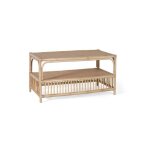 Table basse - giner y colomer - rotin naturel - marron - 110x55x46 cm