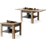 Table basse leonor bois / gris extensible jusqua 130 cm Table basse leonor bois / gris extensible jusqua 130 cm