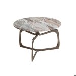 Table basse en marbre et mtal valou