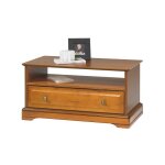 Table basse - merisier - louis - philippe - 1 tiroir traversant - 1 niche - 82. 4x41. 6x46. 5 cm Table basse - merisier - louis - philippe - 1 tiroir traversant - 1 niche - 82. 4x41. 6x46. 5 cm