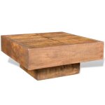 Table basse - plusieurs niveaux - carrée marron - bois massif de manguier - salon moderne(53593) zlh Table basse - plusieurs niveaux - carrée marron - bois massif de manguier - salon moderne(53593) zlh