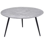 Table basse noire � effet b�ton effie