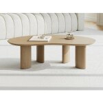 Table basse placage fr�ne - naturel clair - calynor