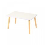 Table basse rectangulaire scandinave contemporaine de salon - errolves - blanc - 60 * 40 * 32 cm