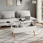 Table basse relevable 2en1 - table basse transformable en bureau dappoint - table basse avec rangement ... Table basse relevable 2en1 - table basse transformable en bureau dappoint - table basse avec rangement ...