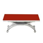 Table basse relevable extensible zen rouge Table basse relevable extensible zen rouge