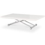 Table basse relevable philadelphia xl blanc laqu