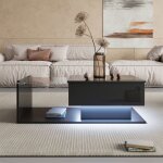 Table basse relevable table basse de salon table rectangulaire table basse moderne avec led rangement ... Table basse relevable table basse de salon table rectangulaire table basse moderne avec led rangement ...