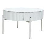 Table basse rill 36 x 60 cm blanc [en. casa]