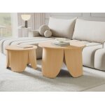 Table basse ronde - vivially - 60 cm - couleur chêne naturel Table basse ronde - vivially - 60 cm - couleur chêne naturel