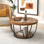 Table basse salon 80 cm à 2 niveaux costway cadre en métal plateau en faux bois table ronde dappoint ... Table basse salon 80 cm à 2 niveaux costway cadre en métal plateau en faux bois table ronde dappoint ...