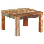 Table basse - table salon - table dappoint 55x55x35 cm bois de r�cup�ration massif 304160