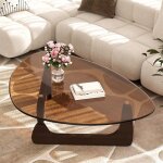 Table basse salon - meuble de salon en verre trempé et métal table basse design moderne 110. 5x76. 5x42cm ... Table basse salon - meuble de salon en verre trempé et métal table basse design moderne 110. 5x76. 5x42cm ...