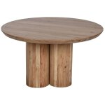 Table basse table de salon ronde en bois coloris naturel - diamètre 80 x hauteur 45 cm Table basse table de salon ronde en bois coloris naturel - diamètre 80 x hauteur 45 cm