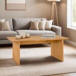 Table basse salto rectangulaire pour salon en bois massif finition laqu�e 110x45 cm �l�gante et minimaliste ...