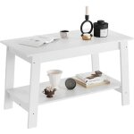 Table basse simple et lgante avec structure solide table de salon avec tagre de rangement et 4 jambes ...