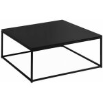 Table basse. industrielle. structure mtal noir. l 80 x l 80 x h 36cm