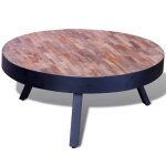 Table basse - sweety - ronde bois de teck recycl� - pour salon - 241714