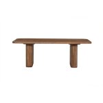 Table basse talvora ? bois de manguier massif ? table basse rectangulaire 120x60 cm ? design brut et ...