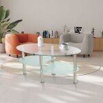 Table basse en verre trempé - xuanyu - design ovale - table basse salon - table basse ovale - 90 * 50 ... Table basse en verre trempé - xuanyu - design ovale - table basse salon - table basse ovale - 90 * 50 ...