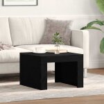 Table basse carr�e 50 x 50 x 35 cm ch�ne noir ? bois ding�nierie contemporain vidaxl