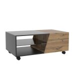 Table basse yukon 100x40cm bois noir vicco