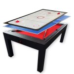Table de billard 7 ft multi - jeux rouge air hockey + table de tennis + table top ? strike