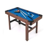 Table de billard compacte 122cm costway - 16 boules - 2 queues de billard - triangle - brosse - 2 craies ... Table de billard compacte 122cm costway - 16 boules - 2 queues de billard - triangle - brosse - 2 craies ...