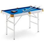 Table de billard pliable costway avec 2 queues 2 craies 16 boules triangle et brosse pour toute la famille ...