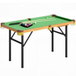Table de billard pliable mini - table de billard 2 files dattente 16 boules triangulaire brosse vert