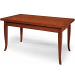 Table en bois massif 140x80 finition cerise extensible jusqu� 220 cm