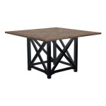 Table carr�e - bois - noir - interiors