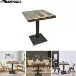 Table carr�e - mengda - vintage � pied unique - convient aux restaurants salons bars - jusqu�120kg fer ...