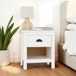 Table de chevet blanche tilly h 50 cm en bois massif finition laquée avec 1 tiroir et 1 étagère table ... Table de chevet blanche tilly h 50 cm en bois massif finition laquée avec 1 tiroir et 1 étagère table ...