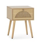 Table de chevet luna 1 tiroir couleur ch�ne