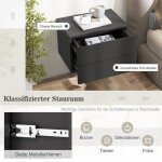 Table de chevet - relax4life - flottante murale avec 2 tiroirs - �tag�re flottante en bois - table de ...